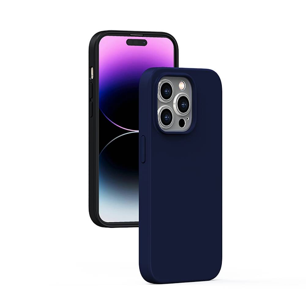 Apple iPhone 14 Pro Max Kılıf M-safe Şarj Özellikli Liquid Silikon Recci Mousse Serisi Kapak