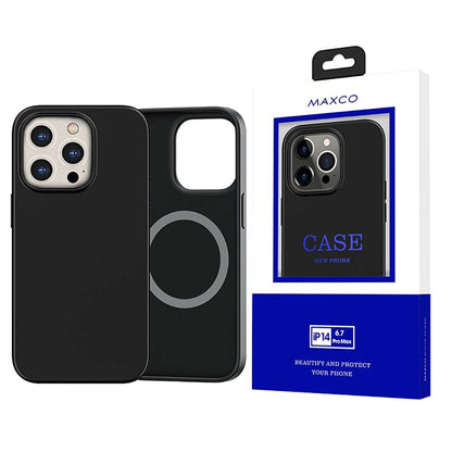 Apple iPhone 14 Pro Max Kılıf M-safe Şarj Özellikli Liquid Silikon Recci Mousse Serisi Kapak