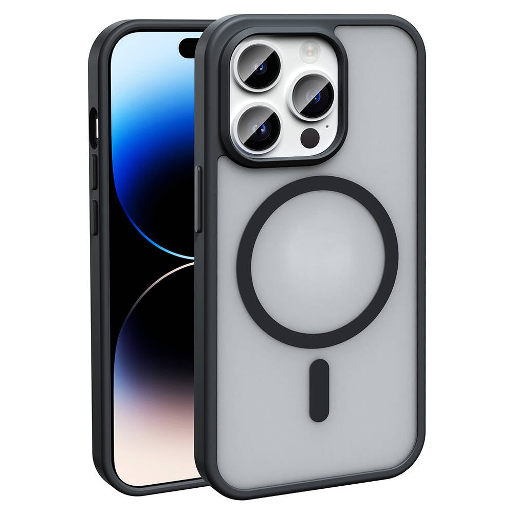 Apple iPhone 14 Pro Max Kılıf M-safe Şarj Özellikli Mat Arka Yüzey Zore Sio Kapak