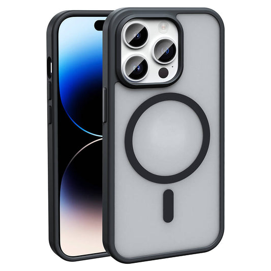 Apple iPhone 14 Pro Max Kılıf M-safe Şarj Özellikli Mat Arka Yüzey Zore Sio Kapak