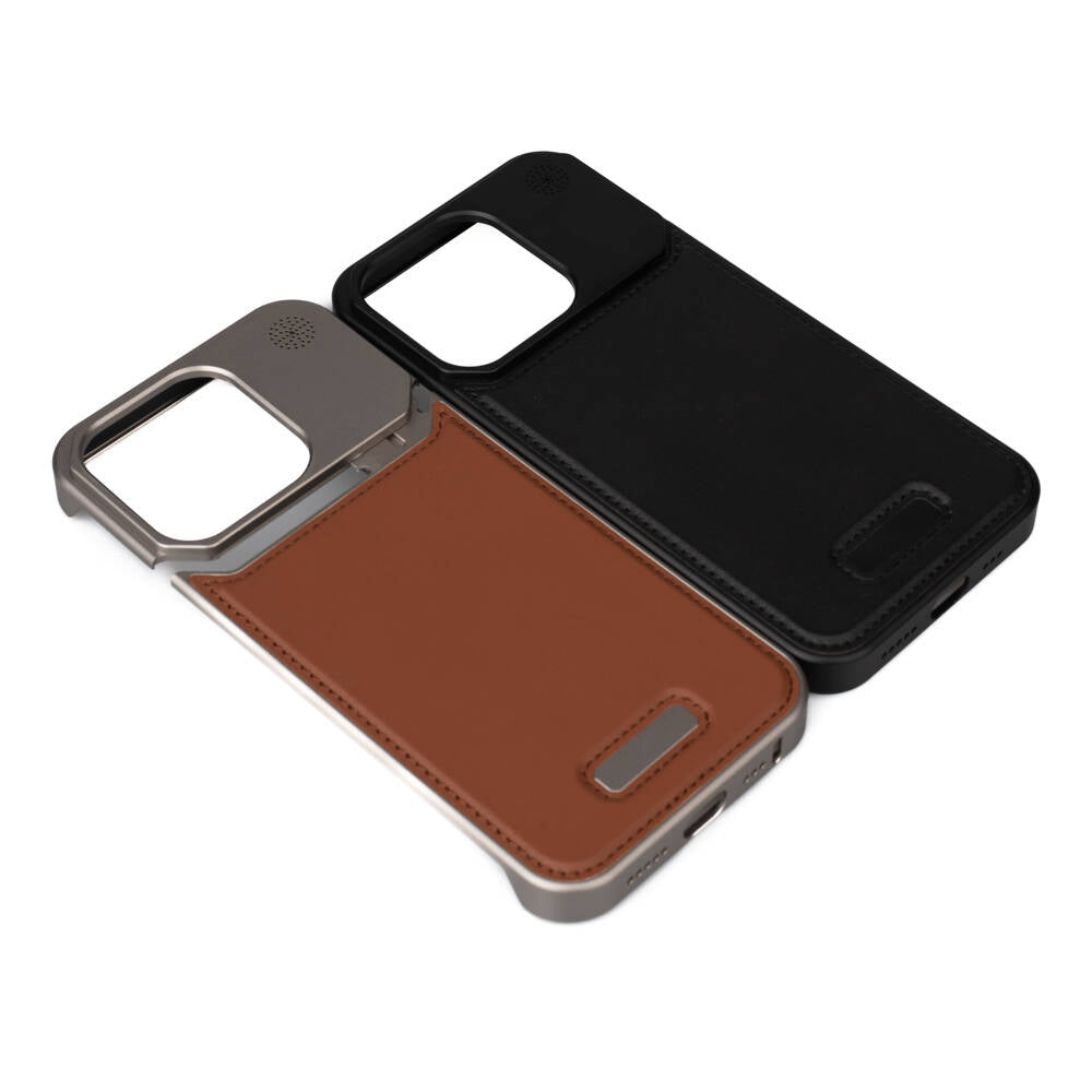 Apple iPhone 14 Pro Max Kılıf M-safe Şarj Özellikli Mekanizmalı Koku Hazneli Zore Mostar Kapak