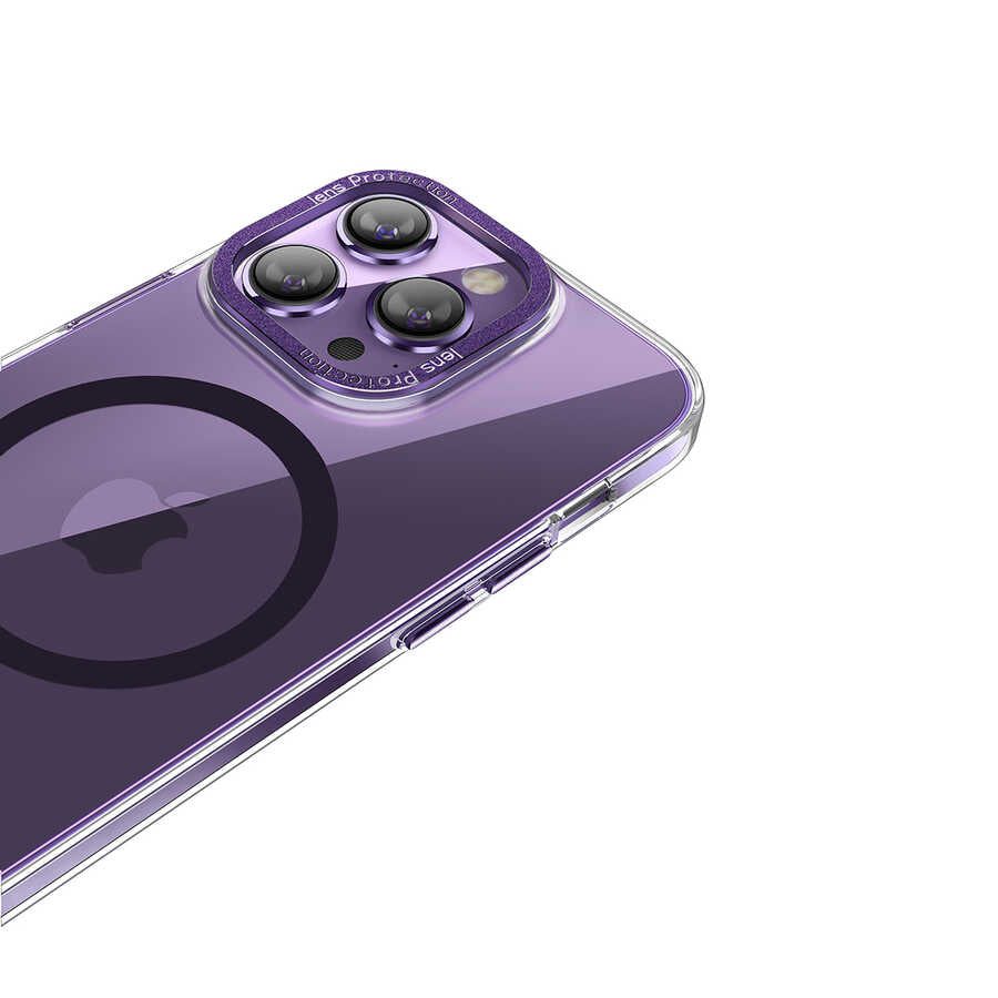 Apple iPhone 14 Pro Max Kılıf M-safe Şarj Özellikli Sert PC Zore Fuya Kapak