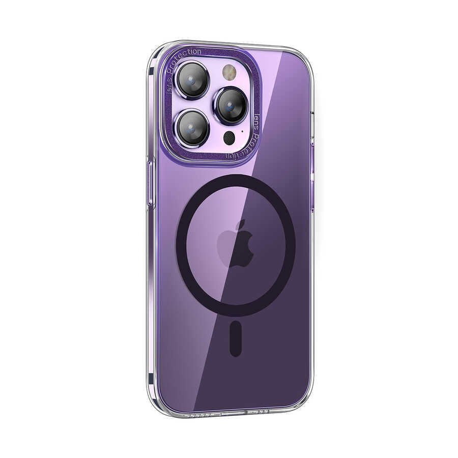 Apple iPhone 14 Pro Max Kılıf M-safe Şarj Özellikli Sert PC Zore Fuya Kapak