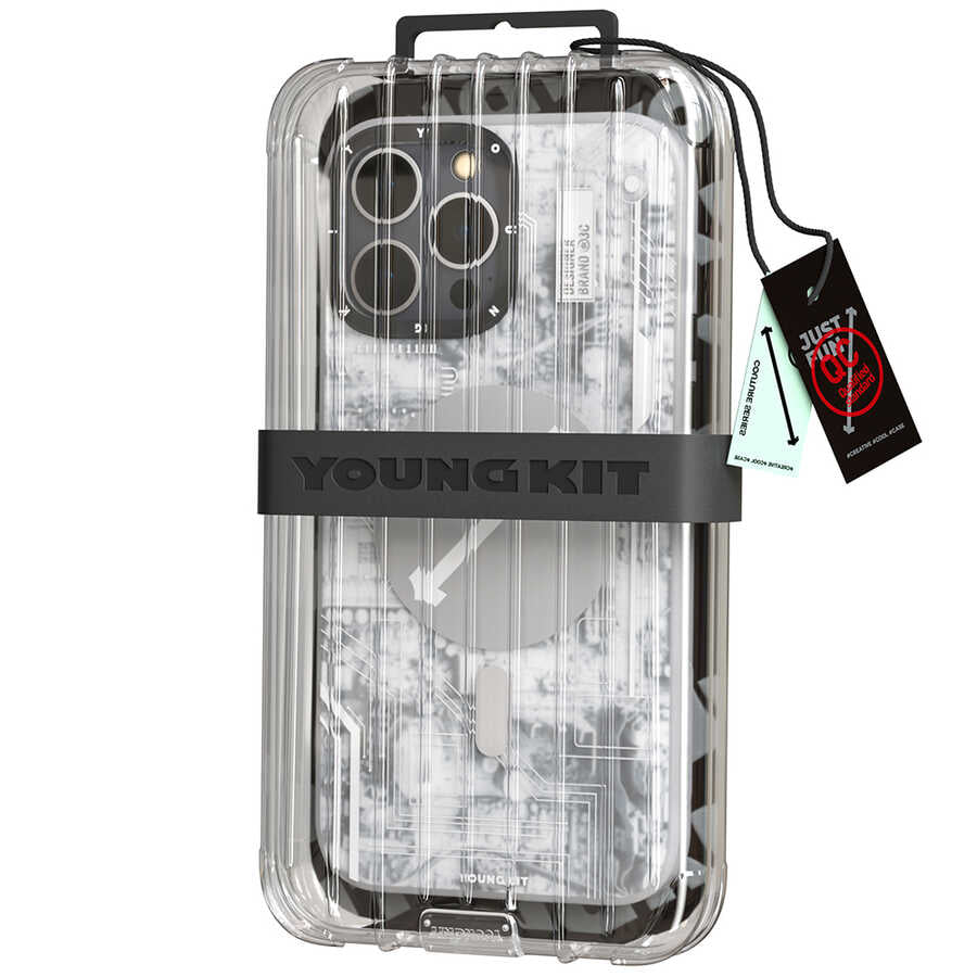 Apple iPhone 14 Pro Max Kılıf M-safe Şarj Özellikli YoungKit Technology Serisi Kapak