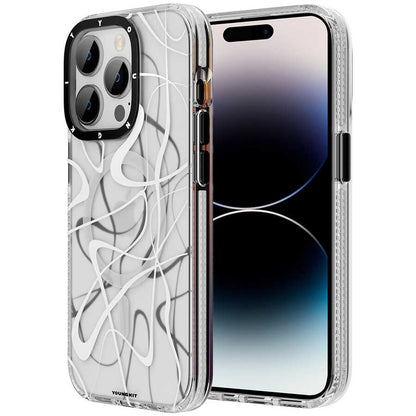 Apple iPhone 14 Pro Max Kılıf M-safe Şarj Özellikli Youngkit Water-Ink Serisi Kapak