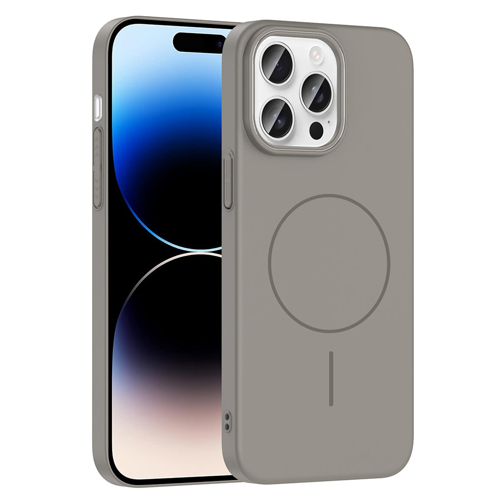 Apple iPhone 14 Pro Max Kılıf M-safe Şarj Özellikli Zore Ruby Sert Kapak