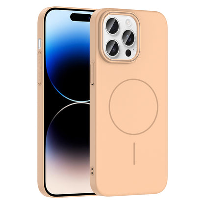 Apple iPhone 14 Pro Max Kılıf M-safe Şarj Özellikli Zore Ruby Sert Kapak