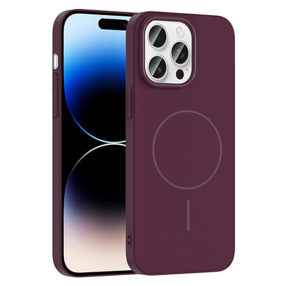 Apple iPhone 14 Pro Max Kılıf M-safe Şarj Özellikli Zore Ruby Sert Kapak