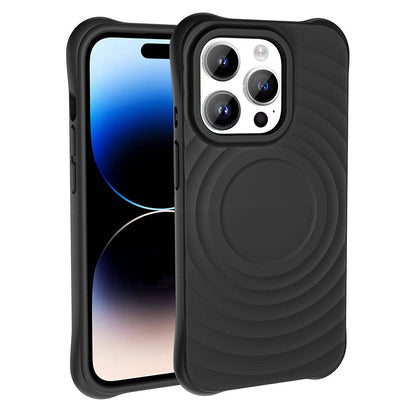 Apple iPhone 14 Pro Max M-safe Şarj Özellikli Airbagli Mat Görünümlü Zore Hepi Kapak