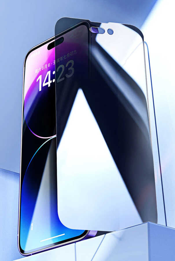 Apple iPhone 14 Pro Max Zore Kor Privacy Cam Ekran Koruyucu