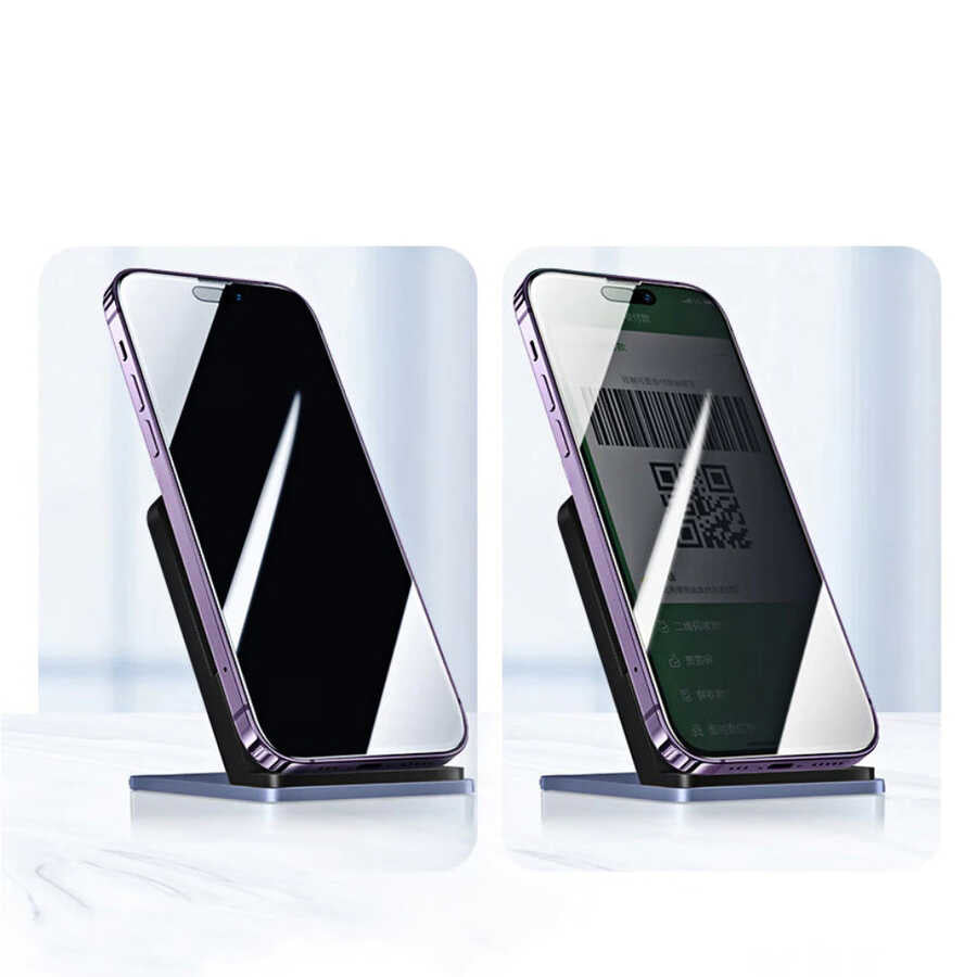 Apple iPhone 14 Pro Max Zore Kor Privacy Cam Ekran Koruyucu