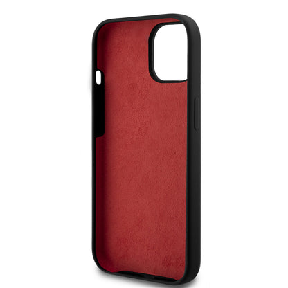 Apple iPhone 15 Kılıf Ferrari Orjinal Lisanslı Metal Logolu SF Yazılı Kapak