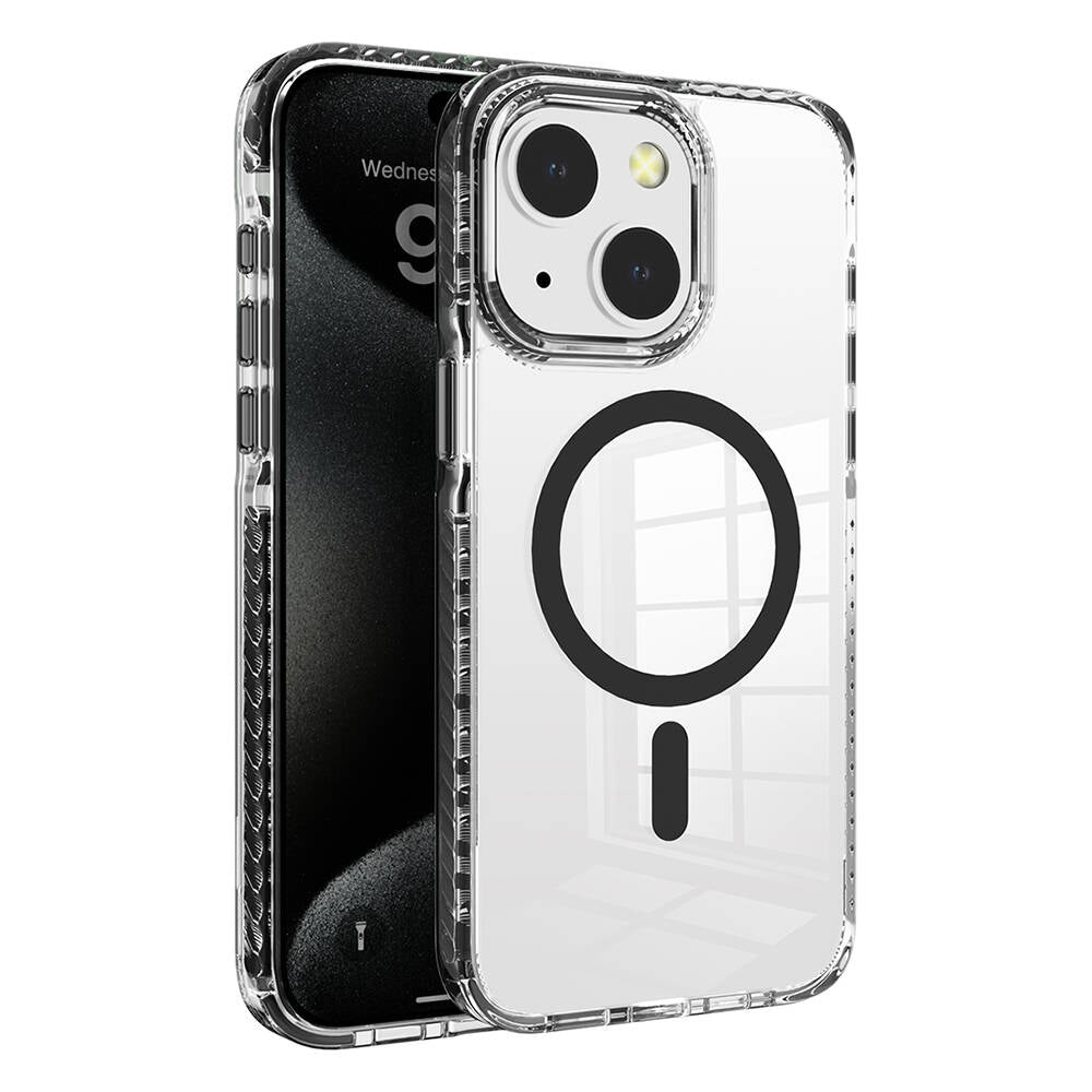 Apple iPhone 15 Kılıf M-safe Şarj Özellikli Airbagli Takılabilir Askı Aparatlı Zore Nana Kapak