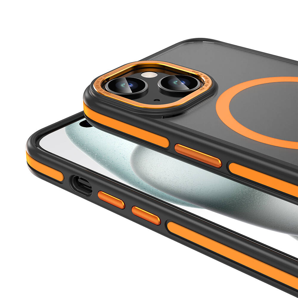 Apple iPhone 15 Kılıf M-safe Şarj Özellikli Mat Görünümlü Zore Ant Kapak