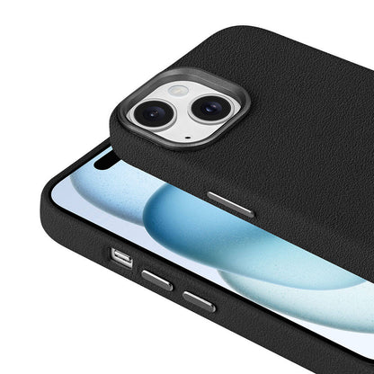 Apple iPhone 15 Kılıf M-safe Şarj Özellikli PU Deri Zore Adora Kapak