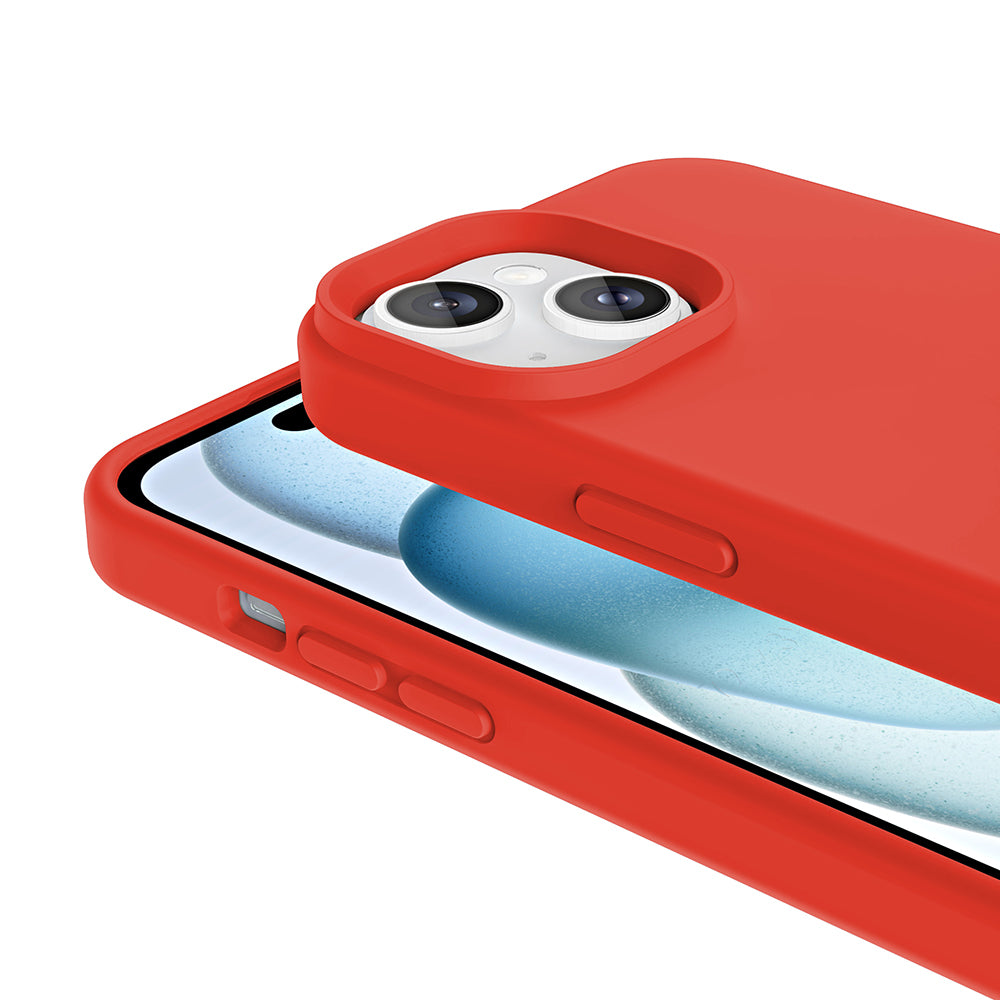 Apple iPhone 15 Kılıf M-safe Şarj Özellikli Sıvı Teknolojili Silinebilir Sert Zore Kivi Kapak