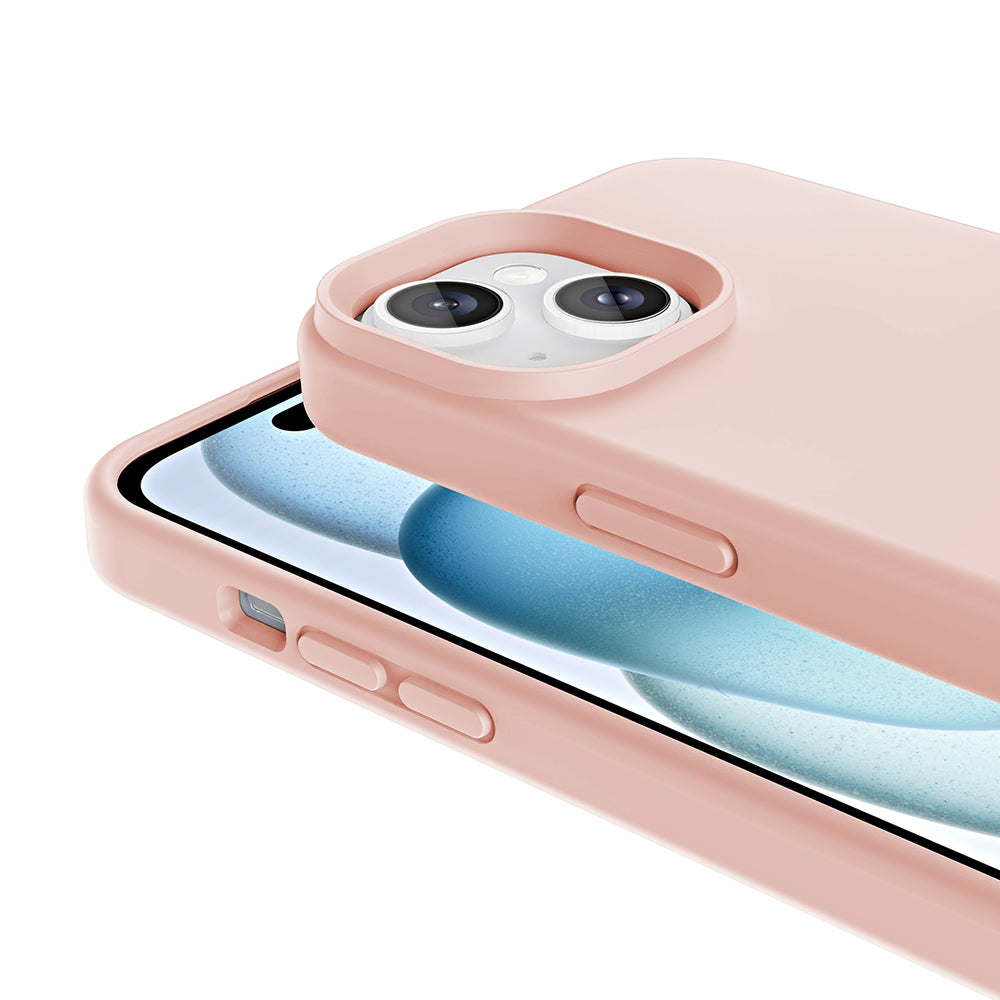 Apple iPhone 15 Kılıf M-safe Şarj Özellikli Sıvı Teknolojili Silinebilir Sert Zore Kivi Kapak