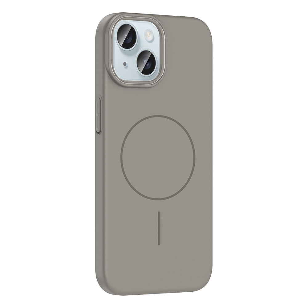 Apple iPhone 15 Kılıf M-safe Şarj Özellikli Zore Ruby Sert Kapak