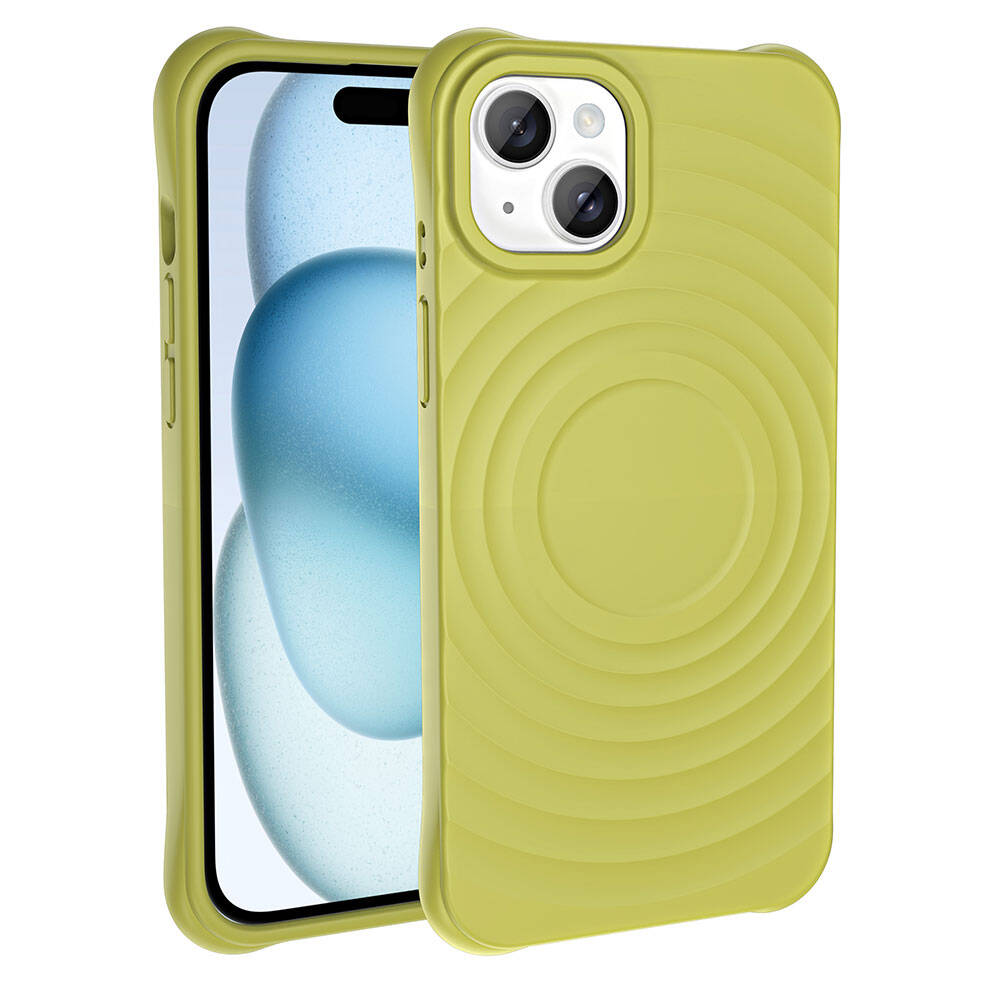 Apple iPhone 15 M-safe Şarj Özellikli Airbagli Mat Görünümlü Zore Hepi Kapak