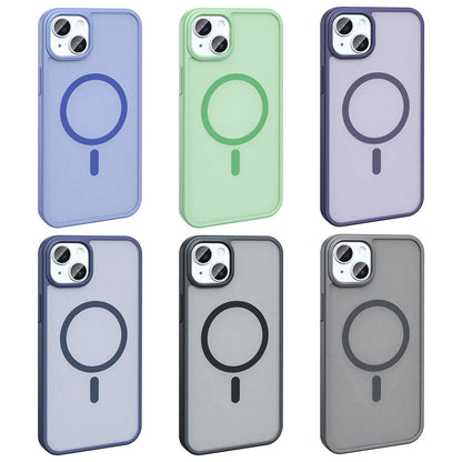 Apple iPhone 15 Plus Kılıf M-safe Şarj Özellikli Mat Arka Yüzey Zore Sio Kapak