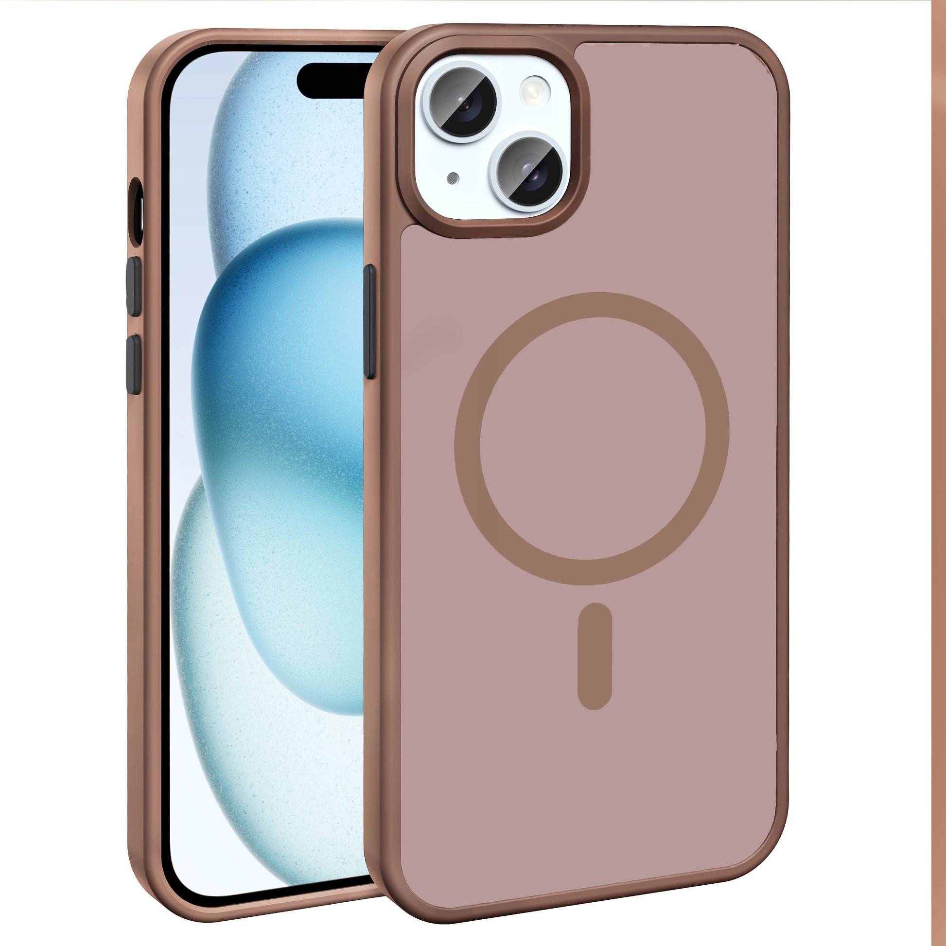 Apple iPhone 15 Plus Kılıf M-safe Şarj Özellikli Mat Arka Yüzey Zore Sio Kapak