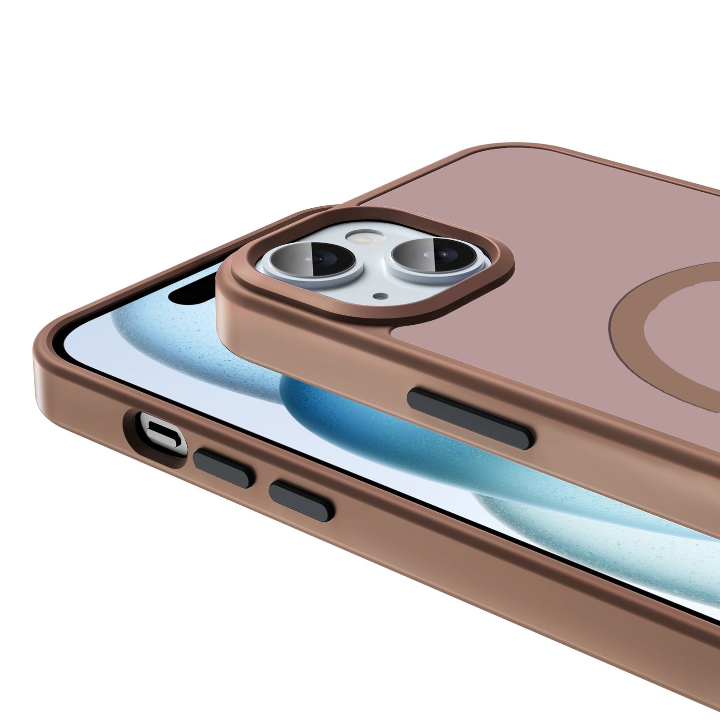 Apple iPhone 15 Plus Kılıf M-safe Şarj Özellikli Mat Arka Yüzey Zore Sio Kapak