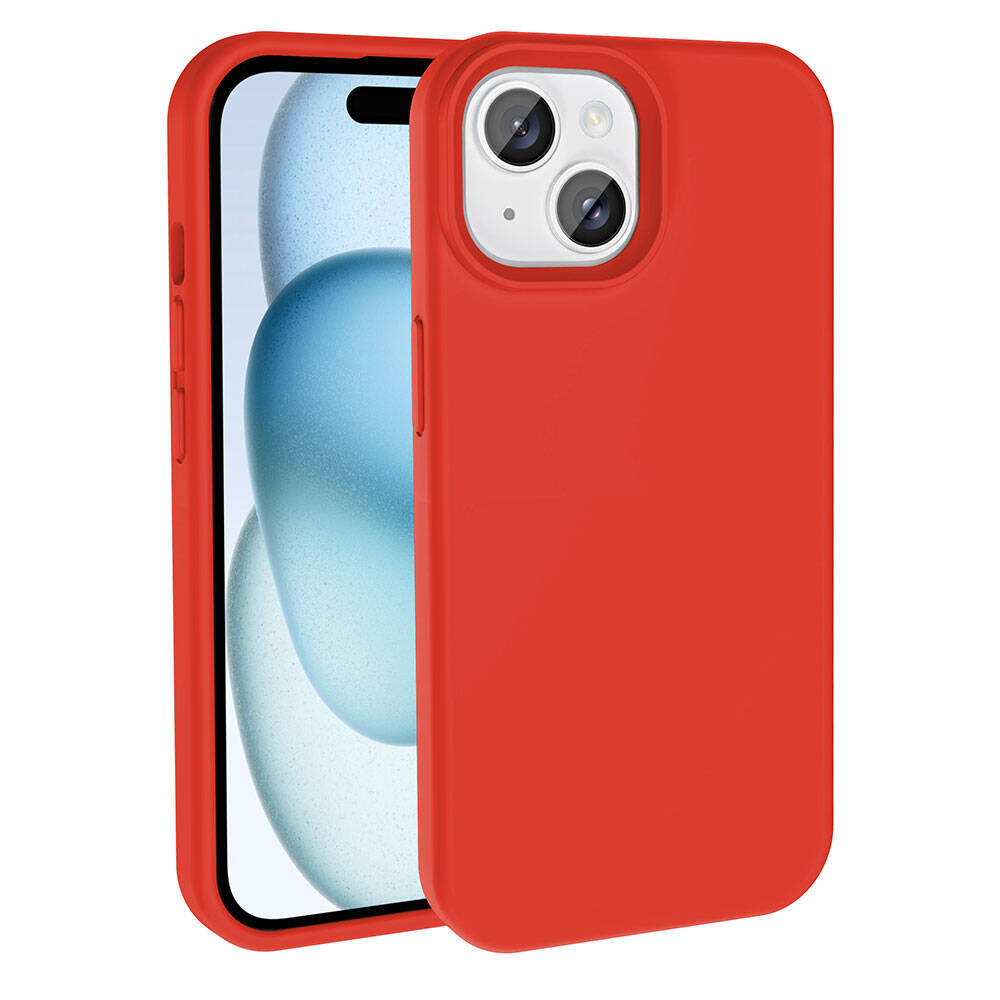 Apple iPhone 15 Plus Kılıf M-safe Şarj Özellikli Sıvı Teknolojili Silinebilir Sert Zore Kivi Kapak