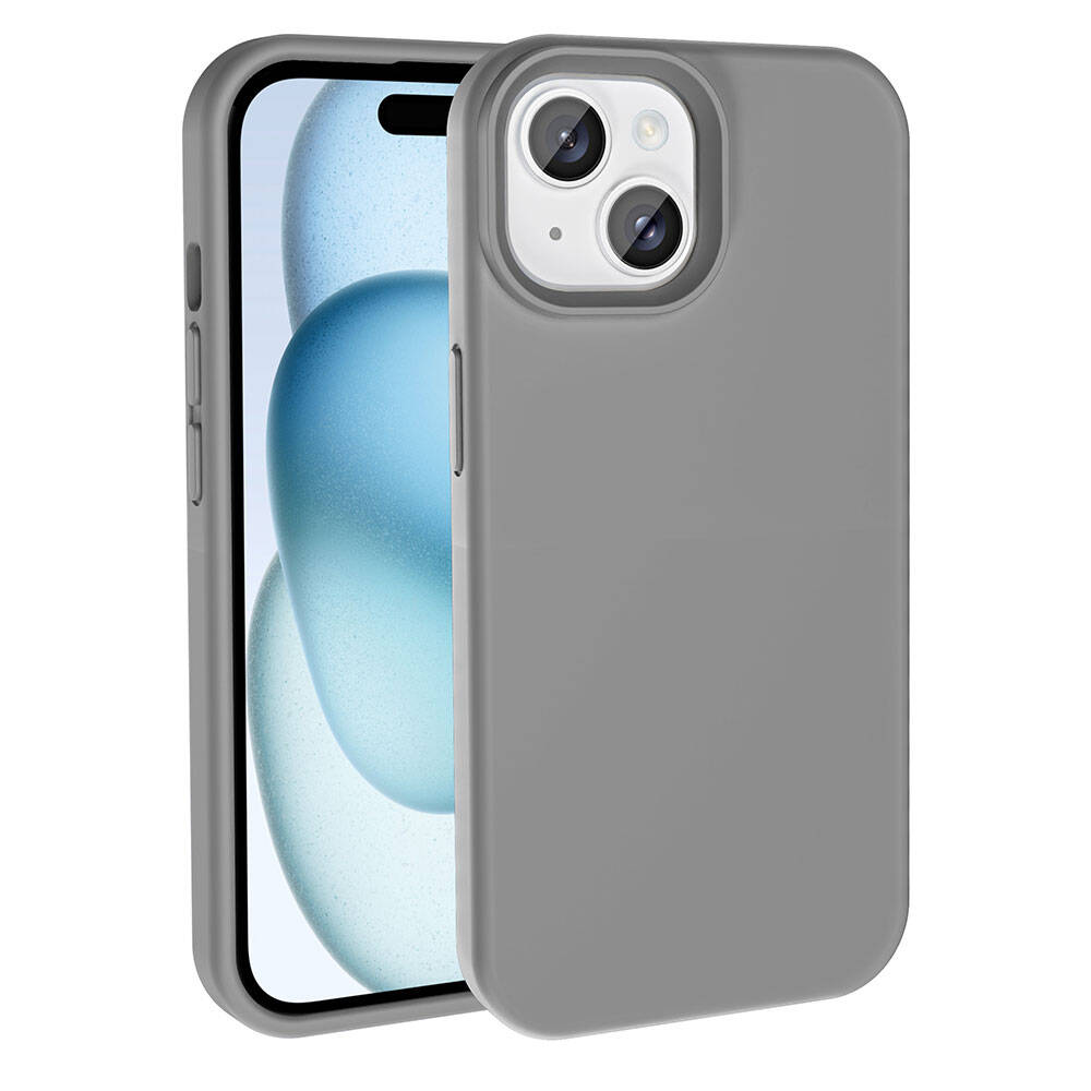 Apple iPhone 15 Plus Kılıf M-safe Şarj Özellikli Sıvı Teknolojili Silinebilir Sert Zore Kivi Kapak