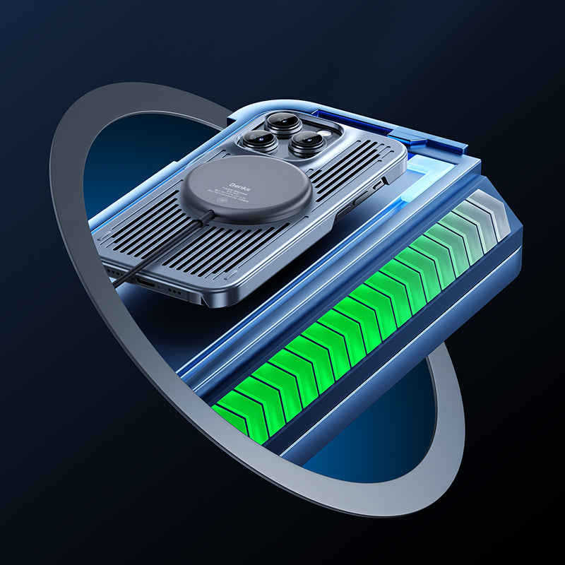 Apple iPhone 15 Plus Kılıf M-safe Şarj ve Soğutucu Özellikli Benks Biliz Kapak