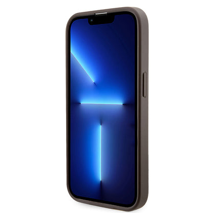 Apple iPhone 15 Pro Kılıf Guess Orjinal Lisanslı M-safe Şarj Özellikli 4G Şerit Tasarımlı Printed Kapak