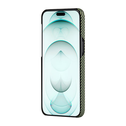 Apple iPhone 15 Pro Kılıf M-safe Şarj Özellikli 600D Aramid Fiber Pitaka Tactile Woven Orchestra Serisi Overture Kapak