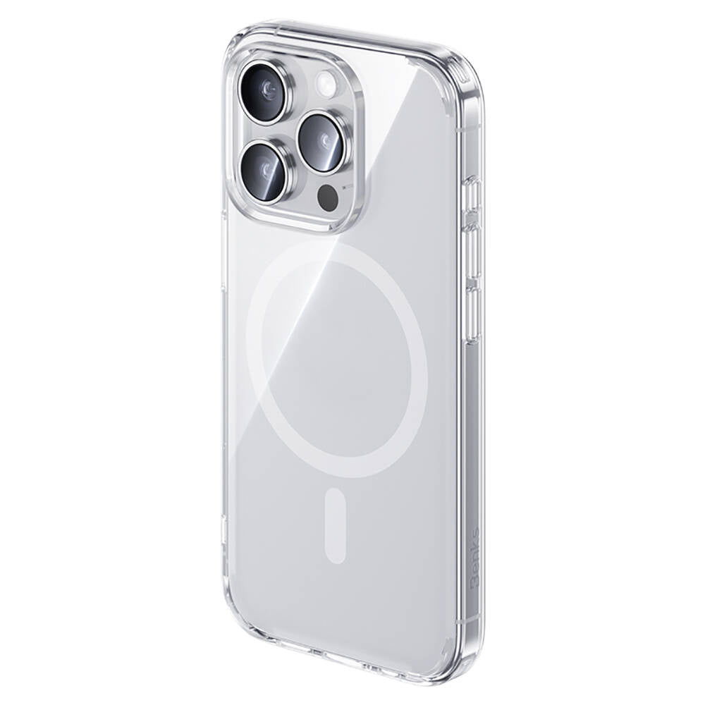 Apple iPhone 15 Pro Kılıf M-safe Şarj Özellikli Airbagli Şeffaf Benks LucentPro Serisi Kapak