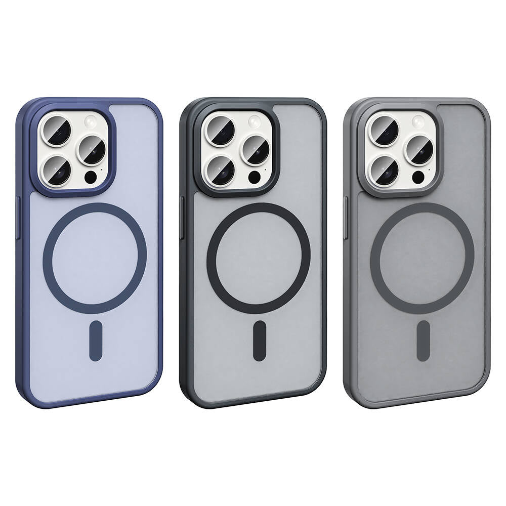 Apple iPhone 15 Pro Kılıf M-safe Şarj Özellikli Mat Arka Yüzey Zore Sio Kapak