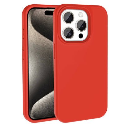 Apple iPhone 15 Pro Kılıf M-safe Şarj Özellikli Sıvı Teknolojili Silinebilir Sert Zore Kivi Kapak