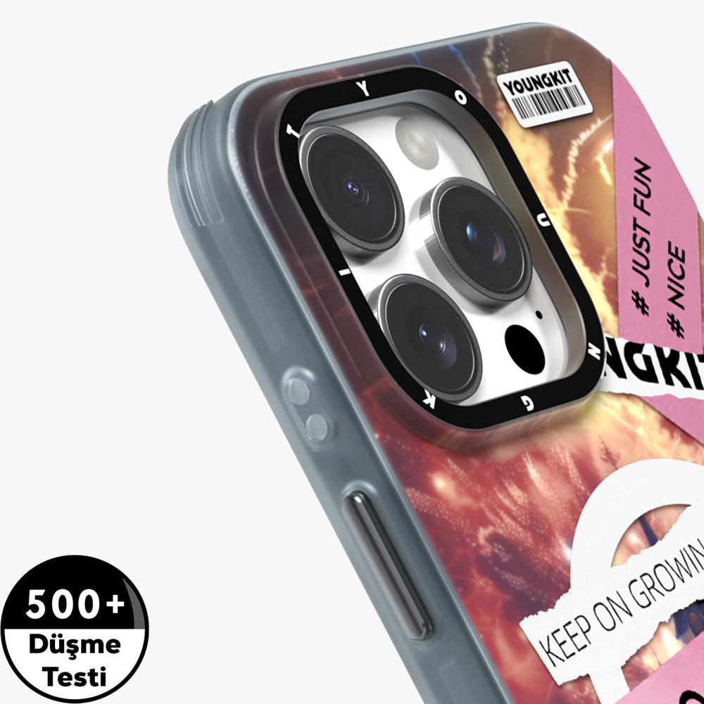 Apple iPhone 15 Pro Kılıf M-safe Şarj Özellikli Youngkit A-City Serisi Kapak