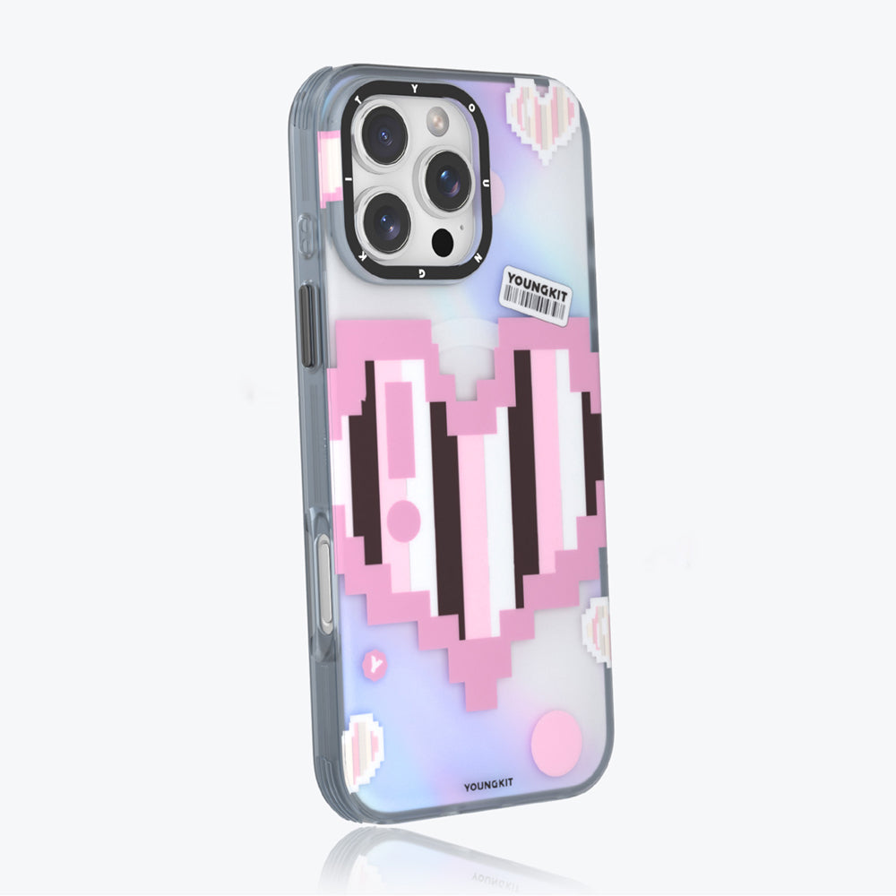 Apple iPhone 15 Pro Kılıf M-safe Şarj Özellikli Youngkit Love Serisi Kapak