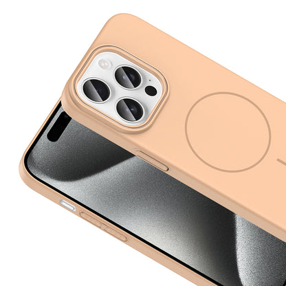 Apple iPhone 15 Pro Kılıf M-safe Şarj Özellikli Zore Ruby Sert Kapak