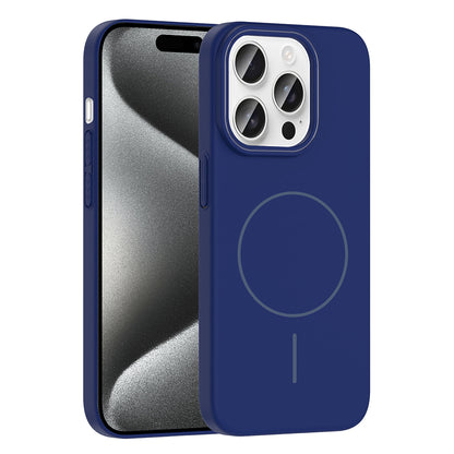 Apple iPhone 15 Pro Kılıf M-safe Şarj Özellikli Zore Ruby Sert Kapak