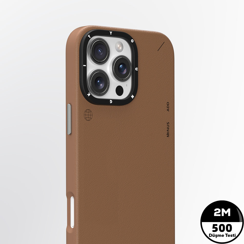 Apple iPhone 15 Pro Max Kılıf M-safe Şarj Özellikli Basit Mat Deri Desenli Youngkit Tech Fashion Serisi Kapak