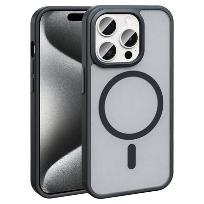 Apple iPhone 15 Pro Max Kılıf M-safe Şarj Özellikli Mat Arka Yüzey Zore Sio Kapak