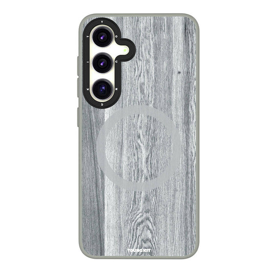 Galaxy S24 Kılıf M-safe Şarj Özellikli Sararmaya Dayanıklı Youngkit Wood Forest Serisi Kapak