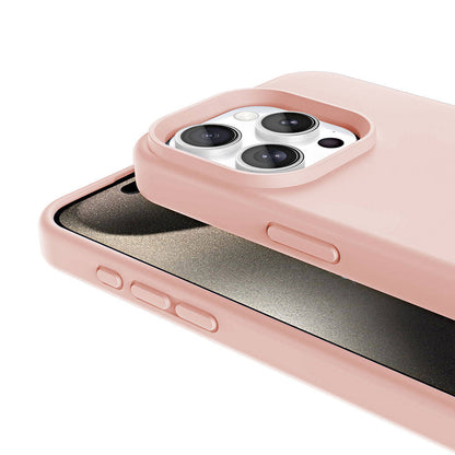 Apple iPhone 15 Pro Max Kılıf M-safe Şarj Özellikli Sıvı Teknolojili Silinebilir Sert Zore Kivi Kapak