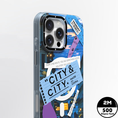 Apple iPhone 15 Pro Max Kılıf M-safe Şarj Özellikli Youngkit A-City Serisi Kapak