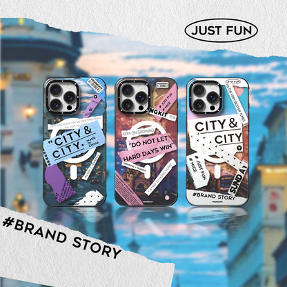 Apple iPhone 15 Pro Max Kılıf M-safe Şarj Özellikli Youngkit A-City Serisi Kapak