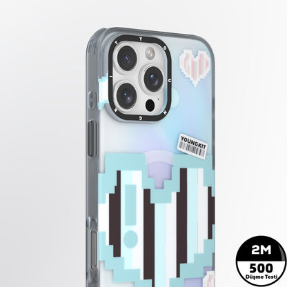 Apple iPhone 15 Pro Max Kılıf M-safe Şarj Özellikli Youngkit Love Serisi Kapak