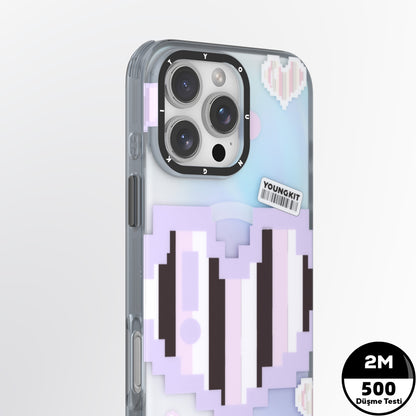 Apple iPhone 15 Pro Max Kılıf M-safe Şarj Özellikli Youngkit Love Serisi Kapak