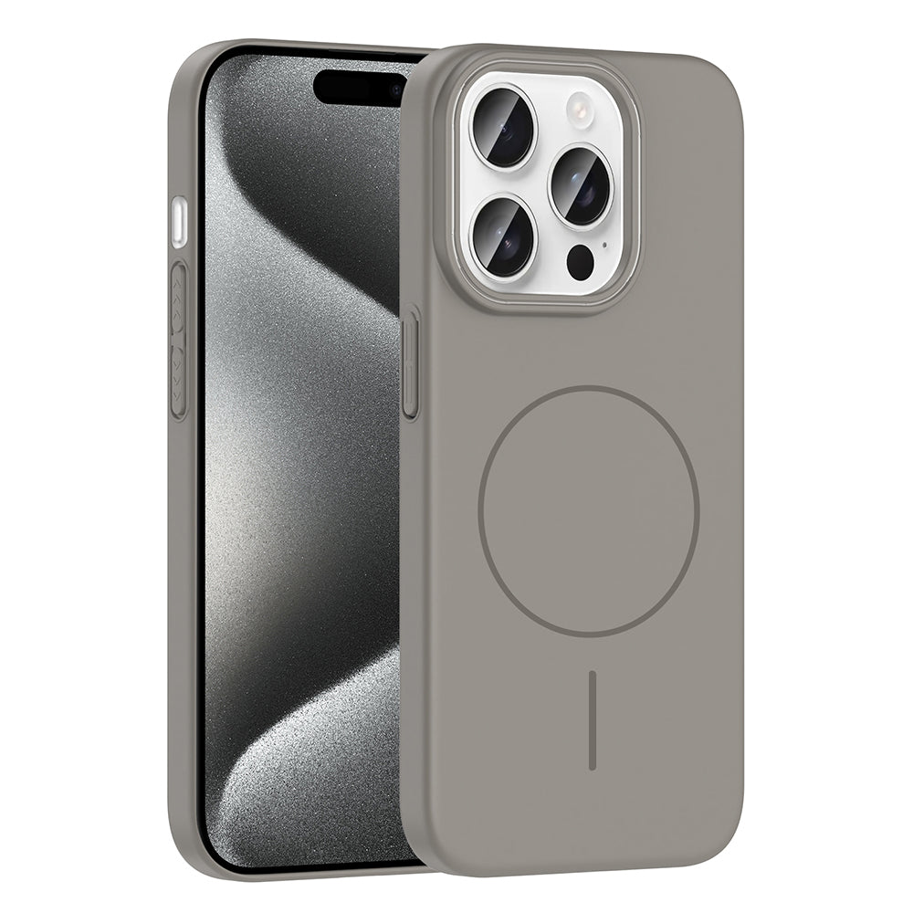 Apple iPhone 15 Pro Max Kılıf M-safe Şarj Özellikli Zore Ruby Sert Kapak