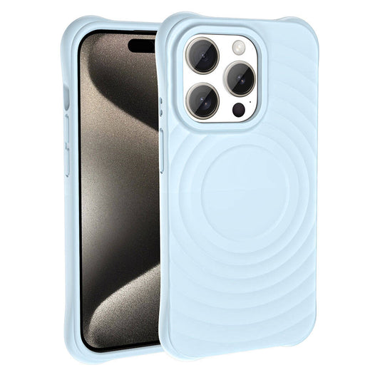 Apple iPhone 15 Pro Max M-safe Şarj Özellikli Airbagli Mat Görünümlü Zore Hepi Kapak