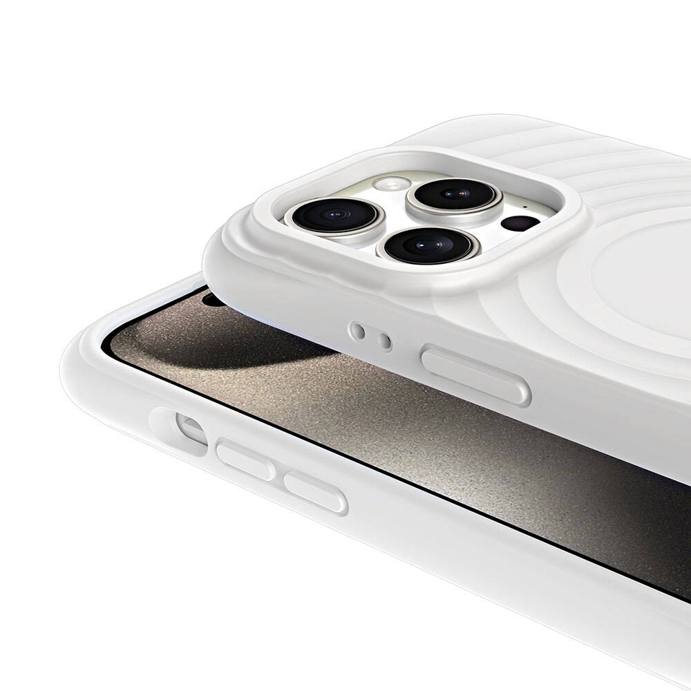 Apple iPhone 15 Pro Max M-safe Şarj Özellikli Airbagli Mat Görünümlü Zore Hepi Kapak