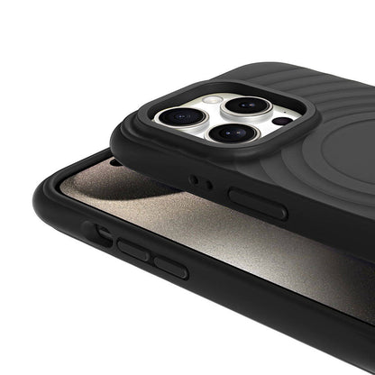 Apple iPhone 15 Pro Max M-safe Şarj Özellikli Airbagli Mat Görünümlü Zore Hepi Kapak